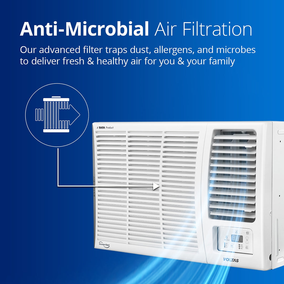 Voltas Inverter Window AC, 1.5 Ton, 3 Star - 183V Vertis Elite