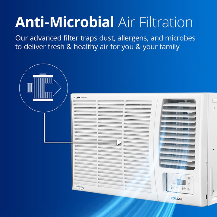 Voltas Inverter Window AC, 1.5 Ton, 3 Star - 183V Vertis Elite