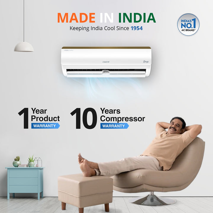 Voltas SmartAir Inverter AC, 1.5 Ton, 5 star - 185V Vertis Smart Elite Gold With IoT