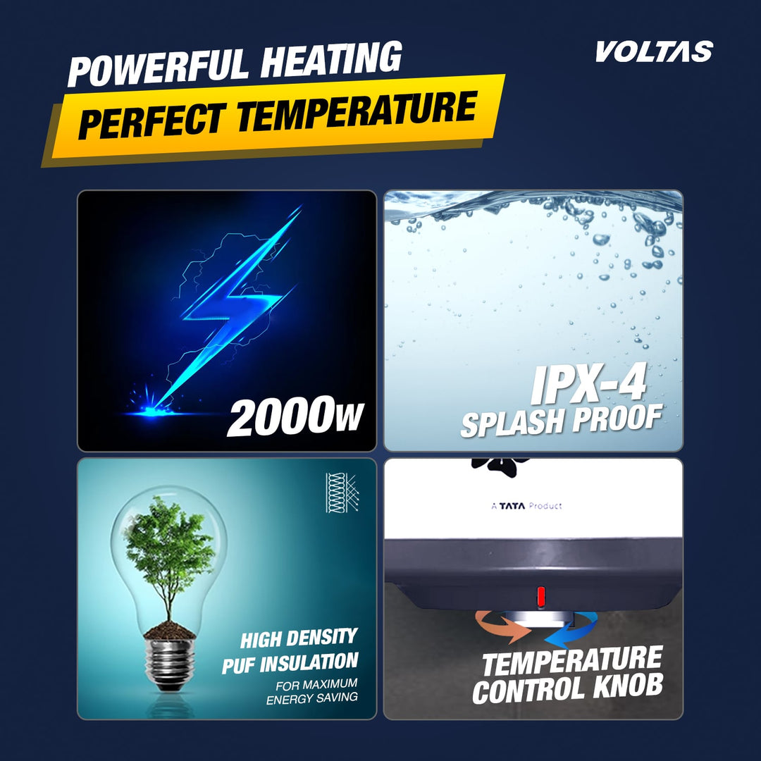 Voltas Aqua Pro Water Heater - 15 L (2000 W)