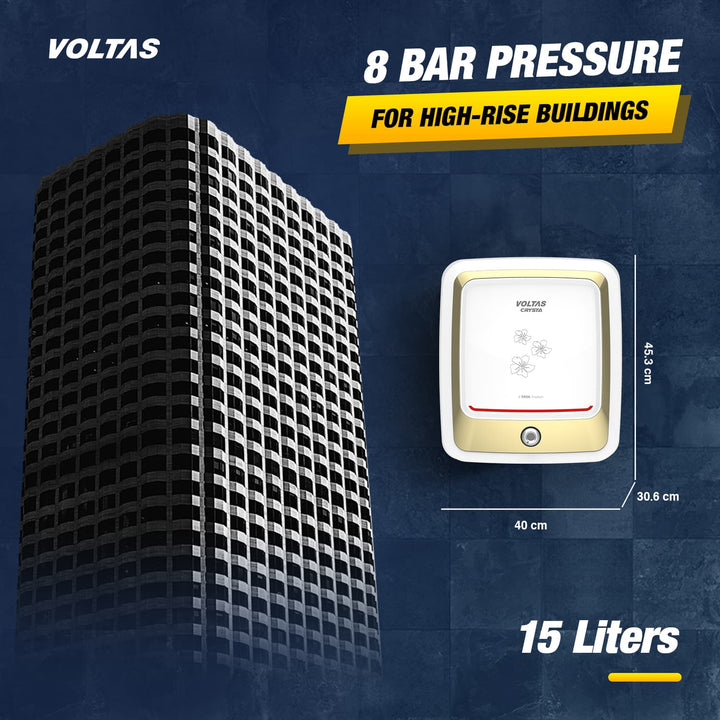 Voltas Crysta 5 Star Water Heater - 15L (2000 W)