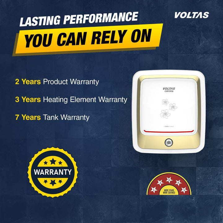Voltas Crysta 5 Star Water Heater - 15L (2000 W)