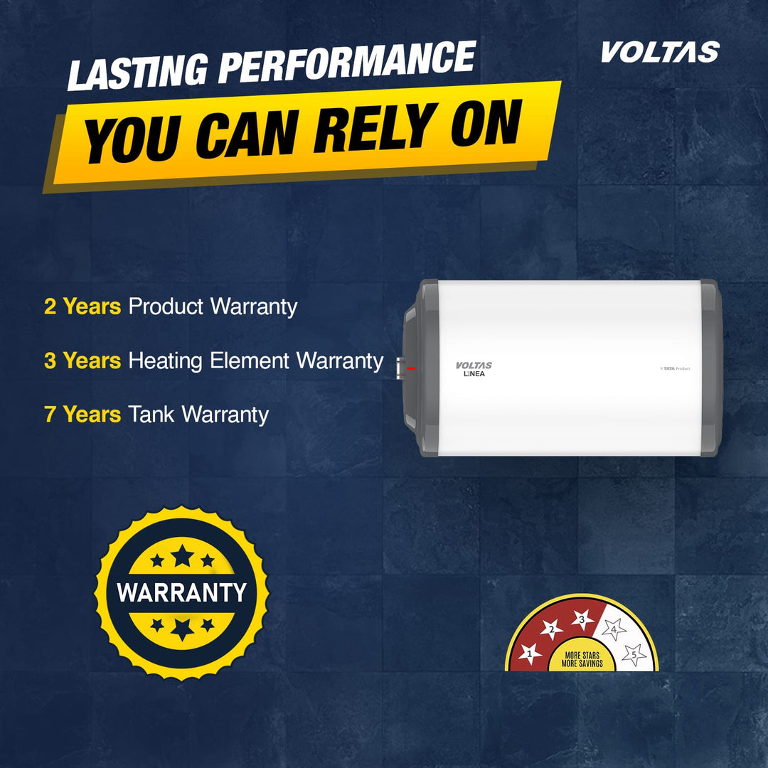 Voltas Linea 3 Star Water Heater - 25L (2000W)