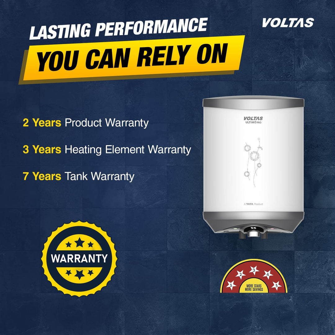 Voltas Ultimo Pro 5 Star Water Heater - 10L (2000 W)