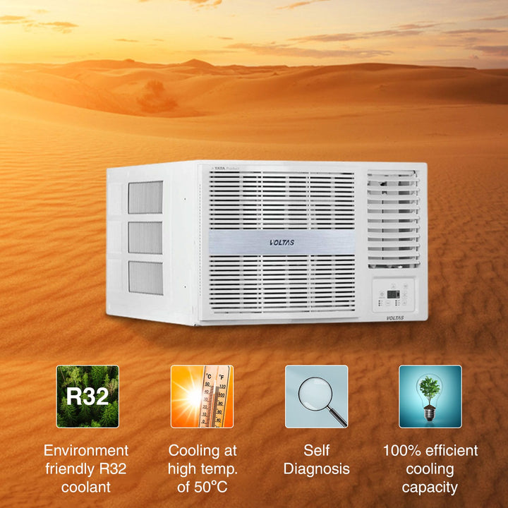 Voltas Adjustable Inverter AC, 1 Ton, 5 star - 125V Vertis Pearl