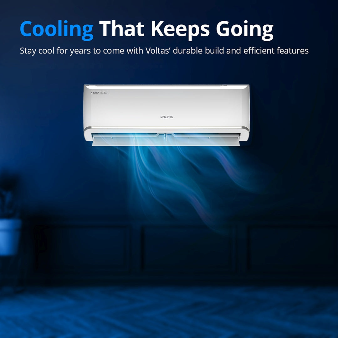 Voltas Adjustable Inverter Split AC, 1.5 Ton, 3 Star - 183V Zen Silver