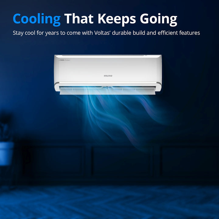 Voltas Adjustable Inverter Split AC, 1.5 Ton, 3 Star - 183V Zen Silver