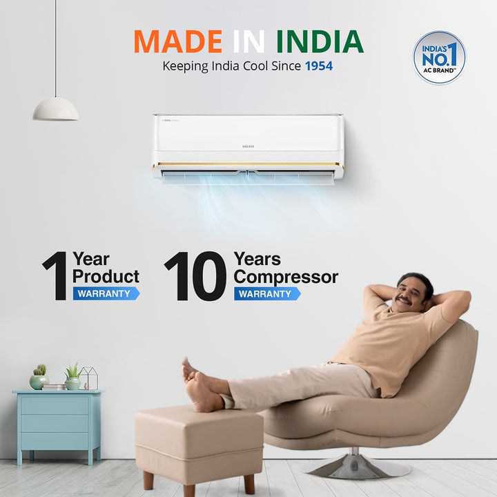 Voltas SmartAir Inverter AC, 1.5 Ton, 3 star - 183V Zephyr Gold