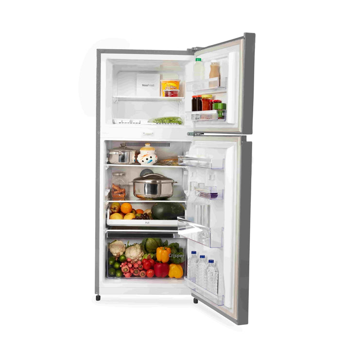Voltas Beko 230 L, 3 Star, Double Door Frost Free Refrigerator (Brushed Silver)