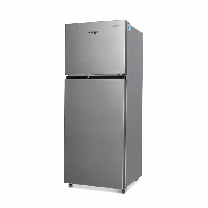 Voltas Beko 230 L, 3 Star, Double Door Frost Free Refrigerator (Brushed Silver)