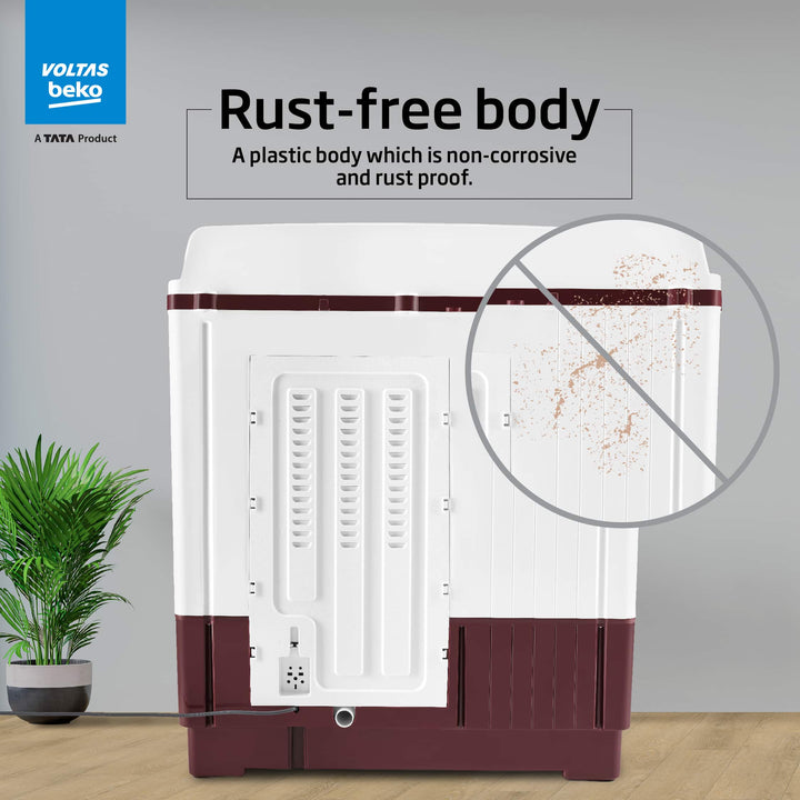 12KG, Transparent Lids, BEE 5 Star, Semi-Automatic Washing Machine