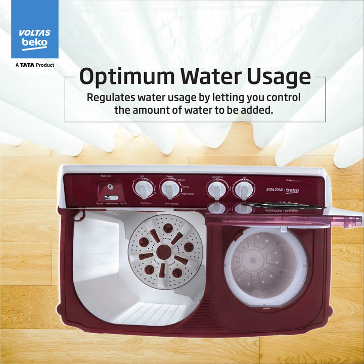 12KG, Transparent Lids, BEE 5 Star, Semi-Automatic Washing Machine