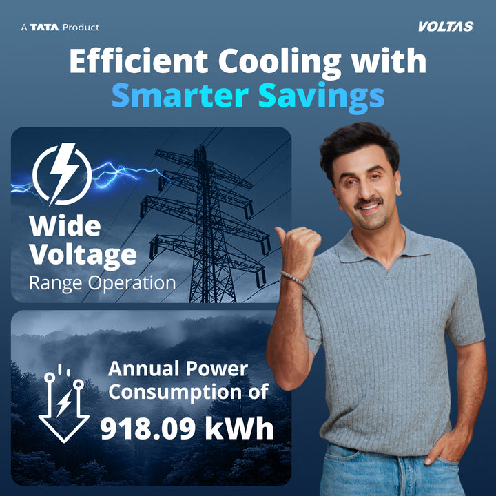Voltas Split Air Conditioner, 1.5 Ton, 3 Star - 183FS Prism