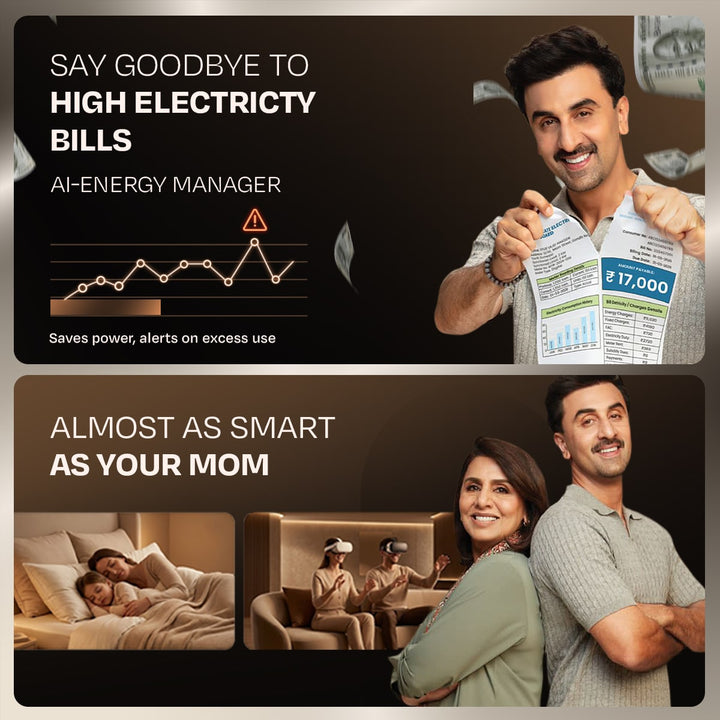 Voltas Split Air Conditioner, 1.5 Ton 3 Star - 183INV Vertis Leatherette AI Beige