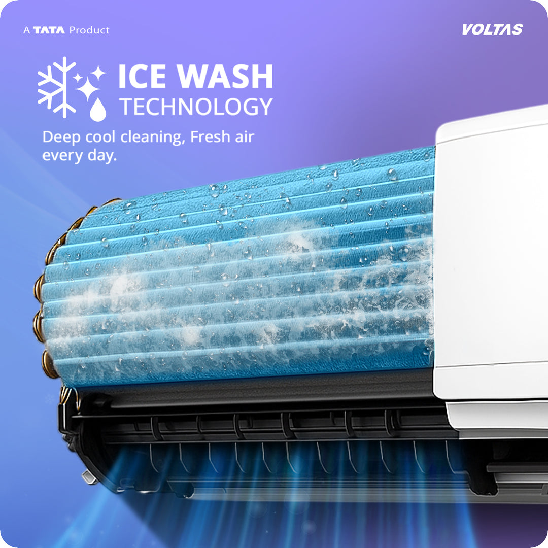 Voltas Split Air Conditioner, 1.5 Ton 3 Star - 183INV Vertis Zephyr Gold-1