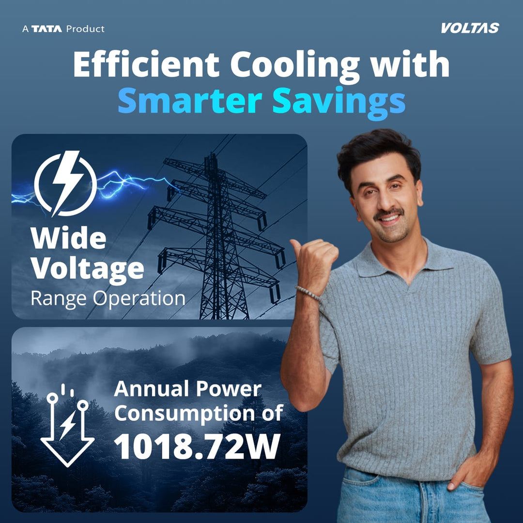 Voltas Split Air Conditioner, 1.5 Ton, 2 Star - 182FS Prism