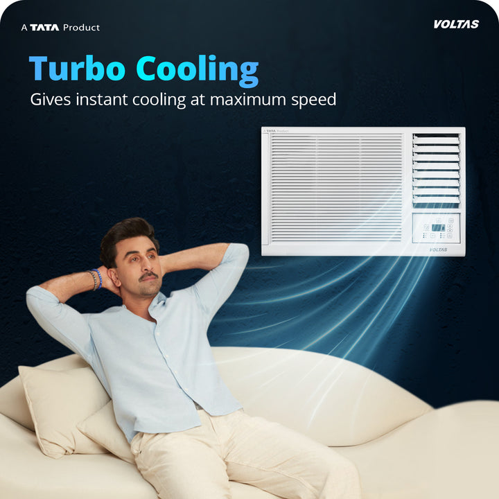 Voltas Window Air Conditioner, 1 Ton 2 Star - 122FS Platina-1