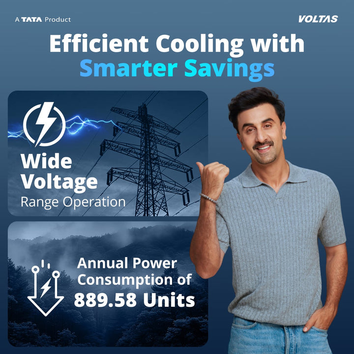 Voltas Split Air Conditioner, 1.5 Ton, 3 Star - 183INVHC Vectra Zenith