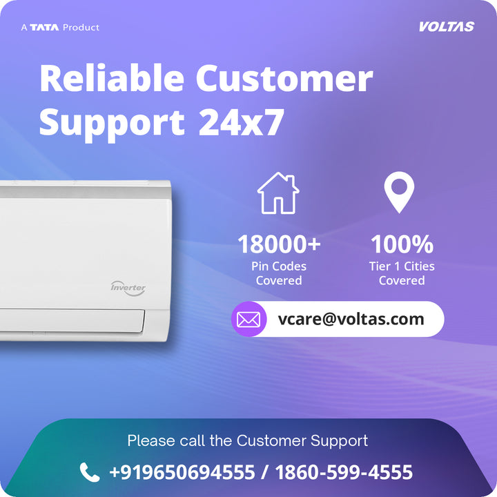 Voltas Split Air Conditioner, 1.5 Ton, 3 Star - 183INV Vertis Plush