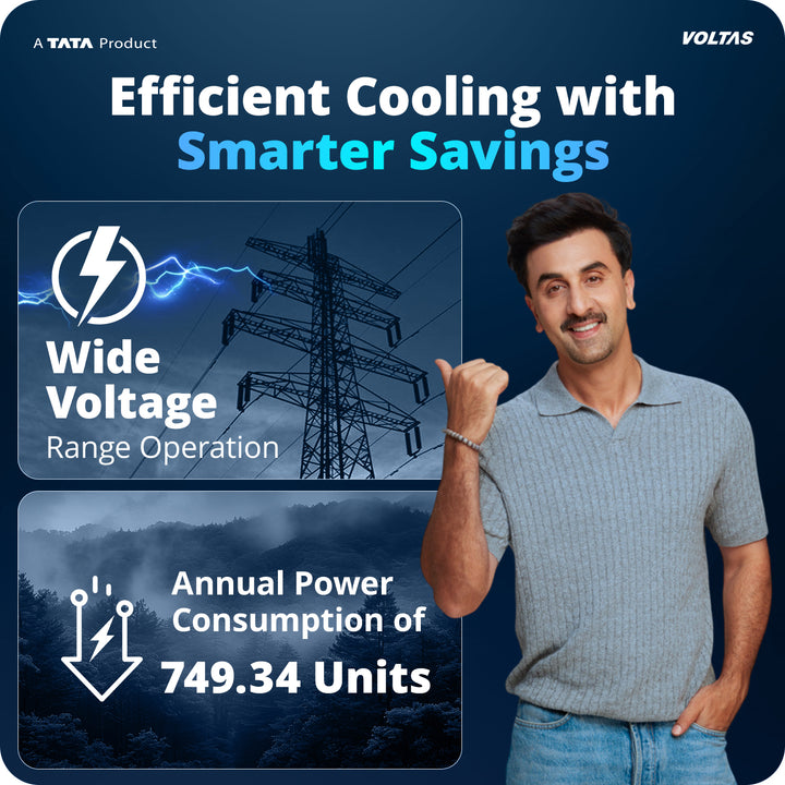 Voltas Window Air Conditioner, 1 Ton 2 Star - 122FS Platina-1
