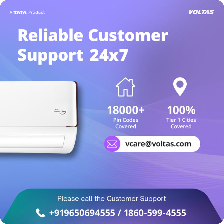 Voltas Split Air Conditioner, 1.5 Ton, 5 Star - 185INV Vertis Eden