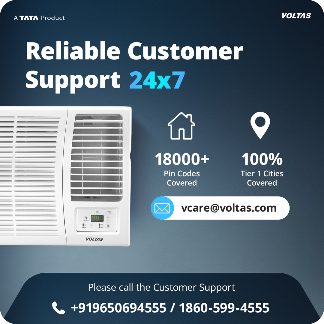 Voltas Window Air Conditioner, 1.5 Ton 3 Star - 183INV Elite