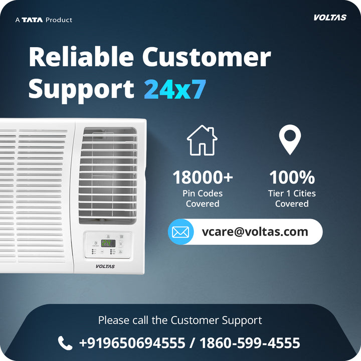 Voltas Window Air Conditioner, 1.5 Ton 3 Star - 183INV Elite