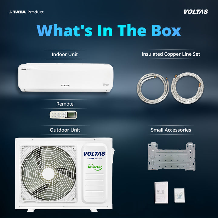 Voltas Split Air Conditioner, 1.5 Ton, 3 Star - 183FS Prism
