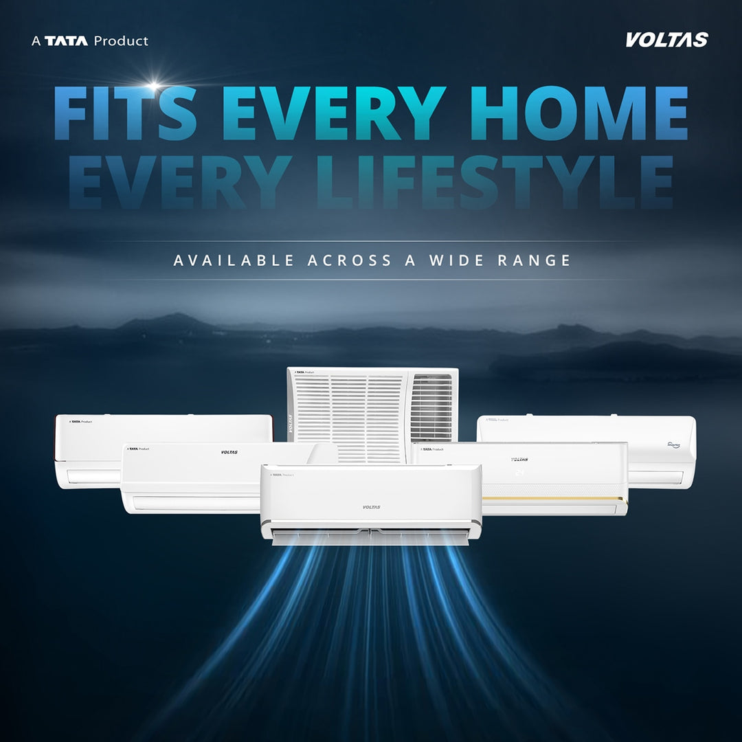 Voltas Split Air Conditioner, 1 Ton, 3 Star - 123INV Vectra Elegant