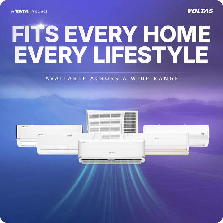 Voltas Split Air Conditioner, 1.5 Ton, 3 Star - 183INV Vertis Plush