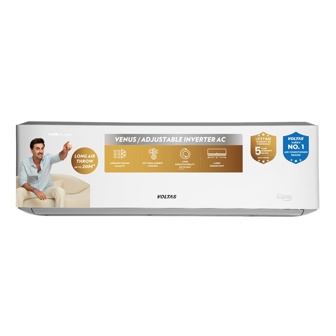 Voltas Split Air Conditioner, 1.5 Ton, 3 Star - 183INV Venus Luxe