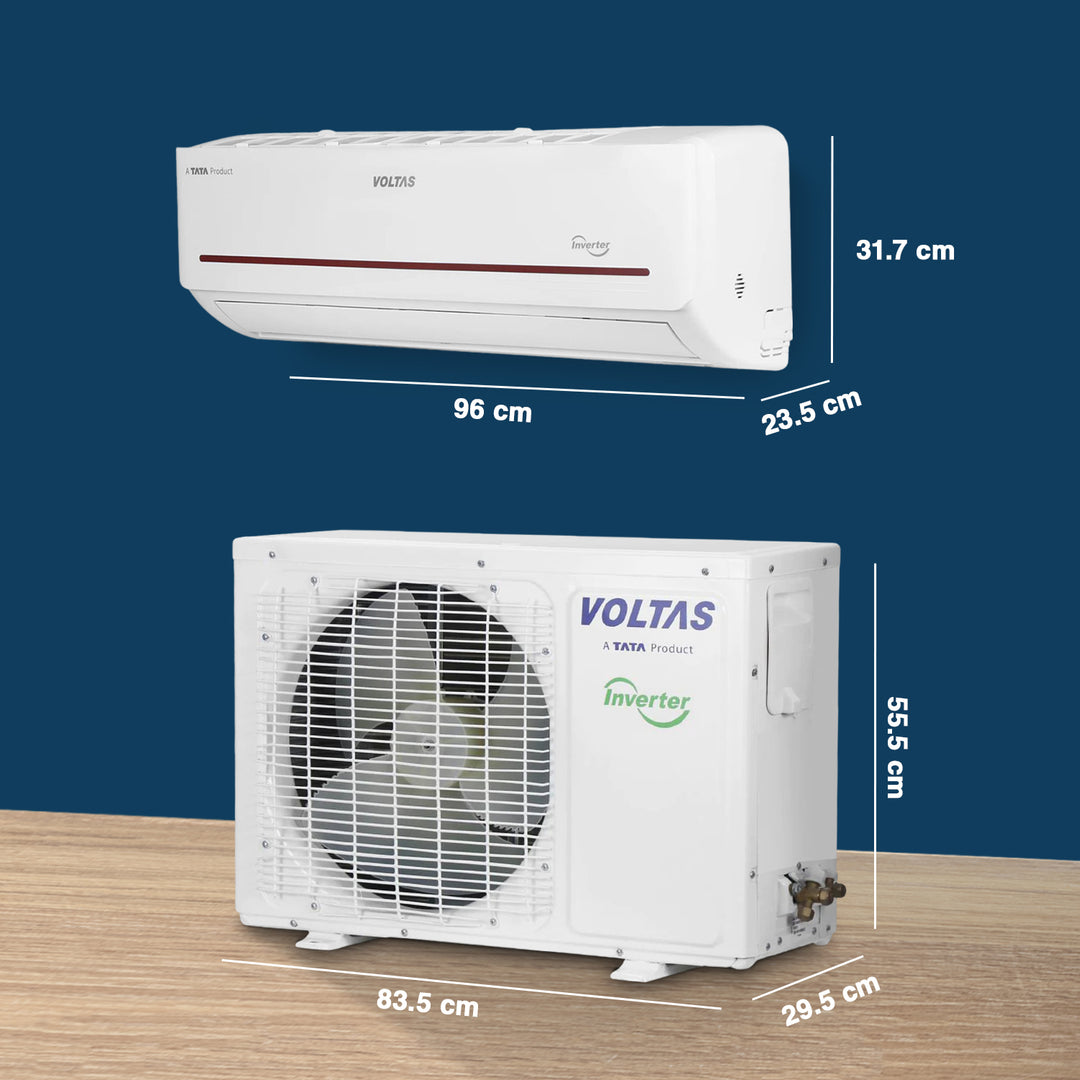 Voltas All Weather Inverter Split AC with Intelligent Heating AC, 1.5 Ton, 3 star - 183VH Vertis Prism