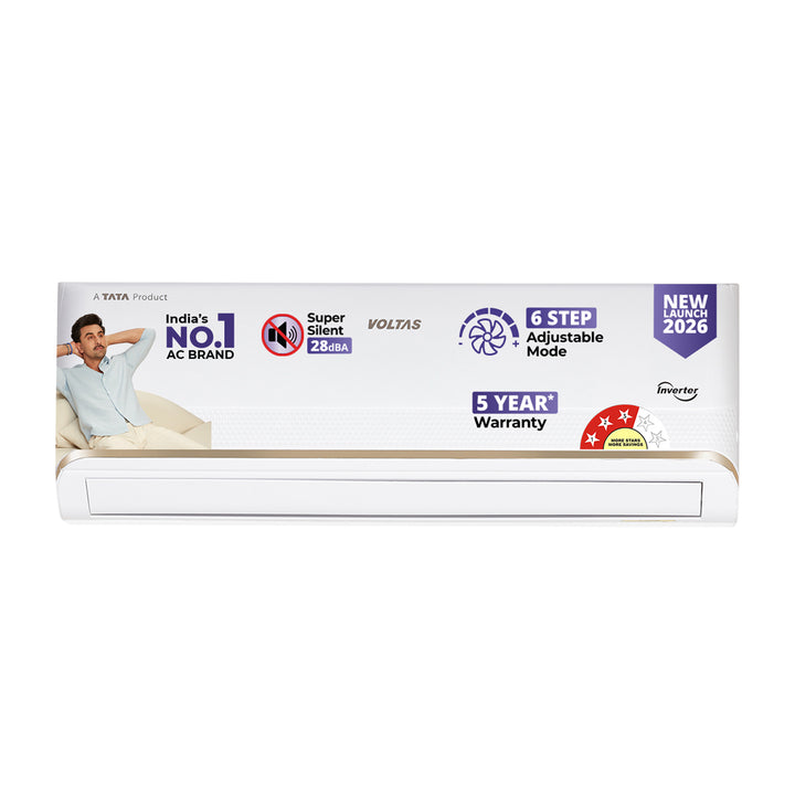 Voltas Split Air Conditioner, 1.5 Ton 3 Star - 183INV Vertis Zephyr Gold-1