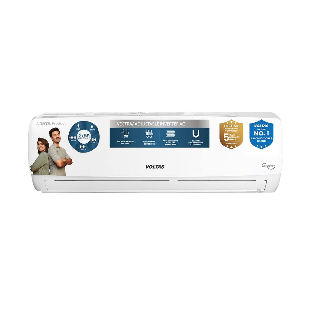 Voltas Split Air Conditioner, 1 Ton, 3 Star - 123INV Vectra Elegant