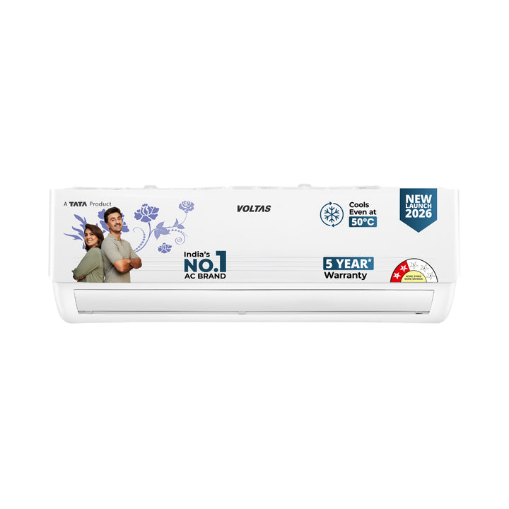 Voltas Split Air Conditioner, 1.5 Ton, 2 Star - 182FS Prism Floral