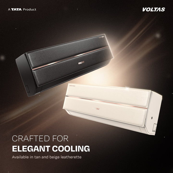 Voltas Split Air Conditioner, 1.5 Ton 3 Star - 183INV Vertis Leatherette AI Beige