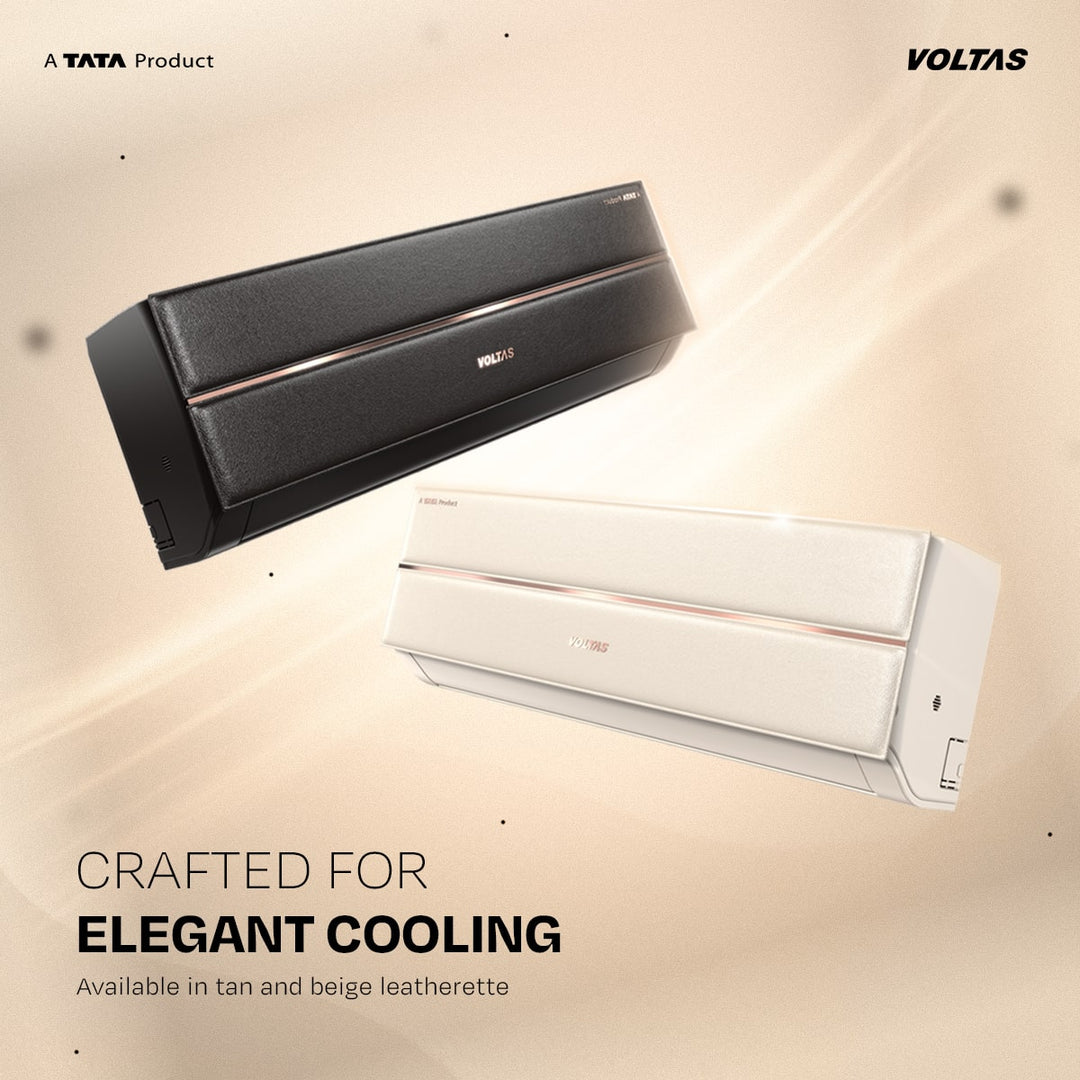 Voltas Split Air Conditioner, 1.5 Ton 3 Star - 183INV Vertis Leatherette AI Tan