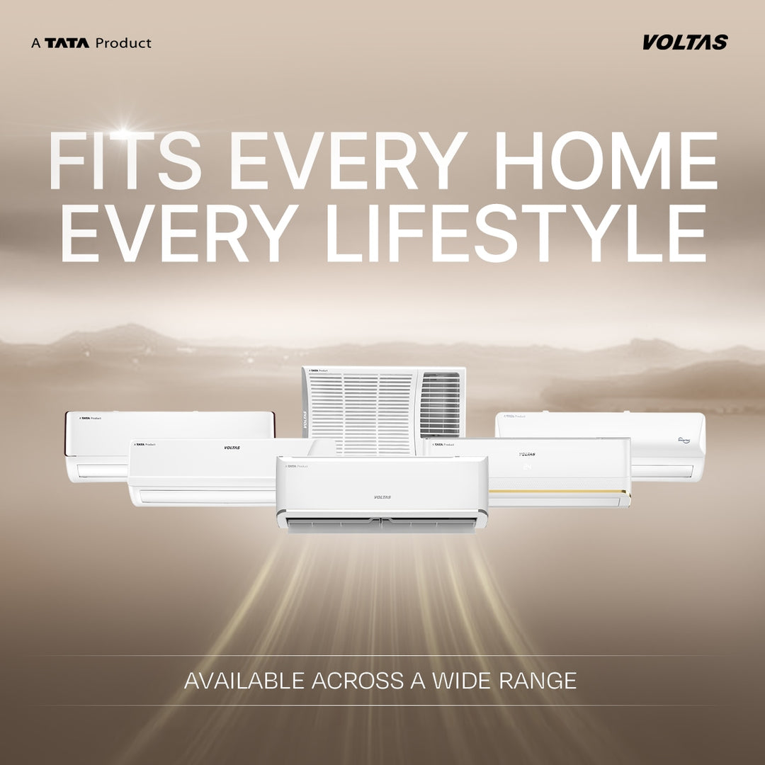 Voltas Split Air Conditioner, 1.5 Ton 3 Star - 183INV Vertis Leatherette AI Tan