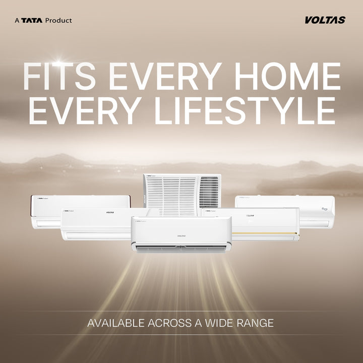 Voltas Split Air Conditioner, 1.5 Ton 3 Star - 183INV Vertis Leatherette AI Tan