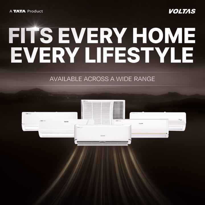 Voltas Split Air Conditioner, 1.5 Ton 3 Star - 183INV Vertis Leatherette AI Beige
