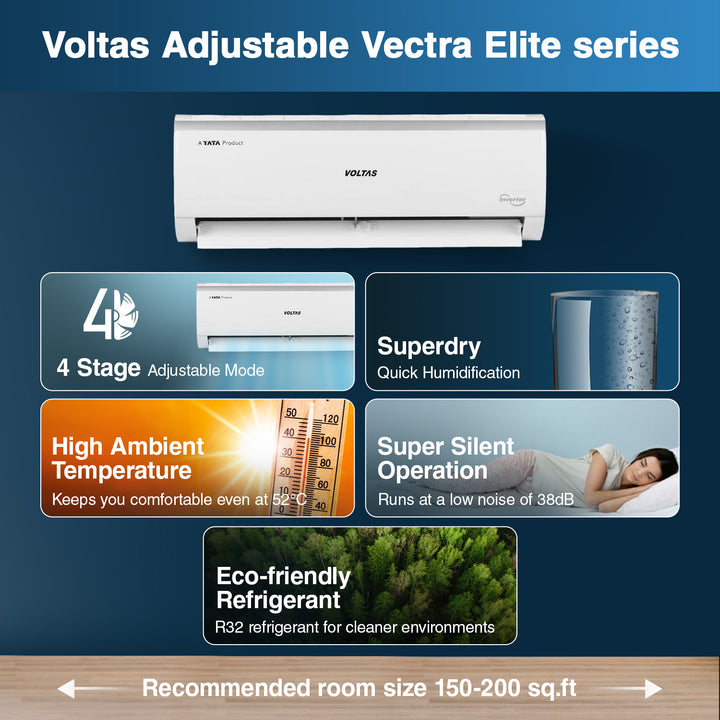 Voltas Adjustable Inverter Split AC, 2 Ton, 3 star - 243V Vectra Elite