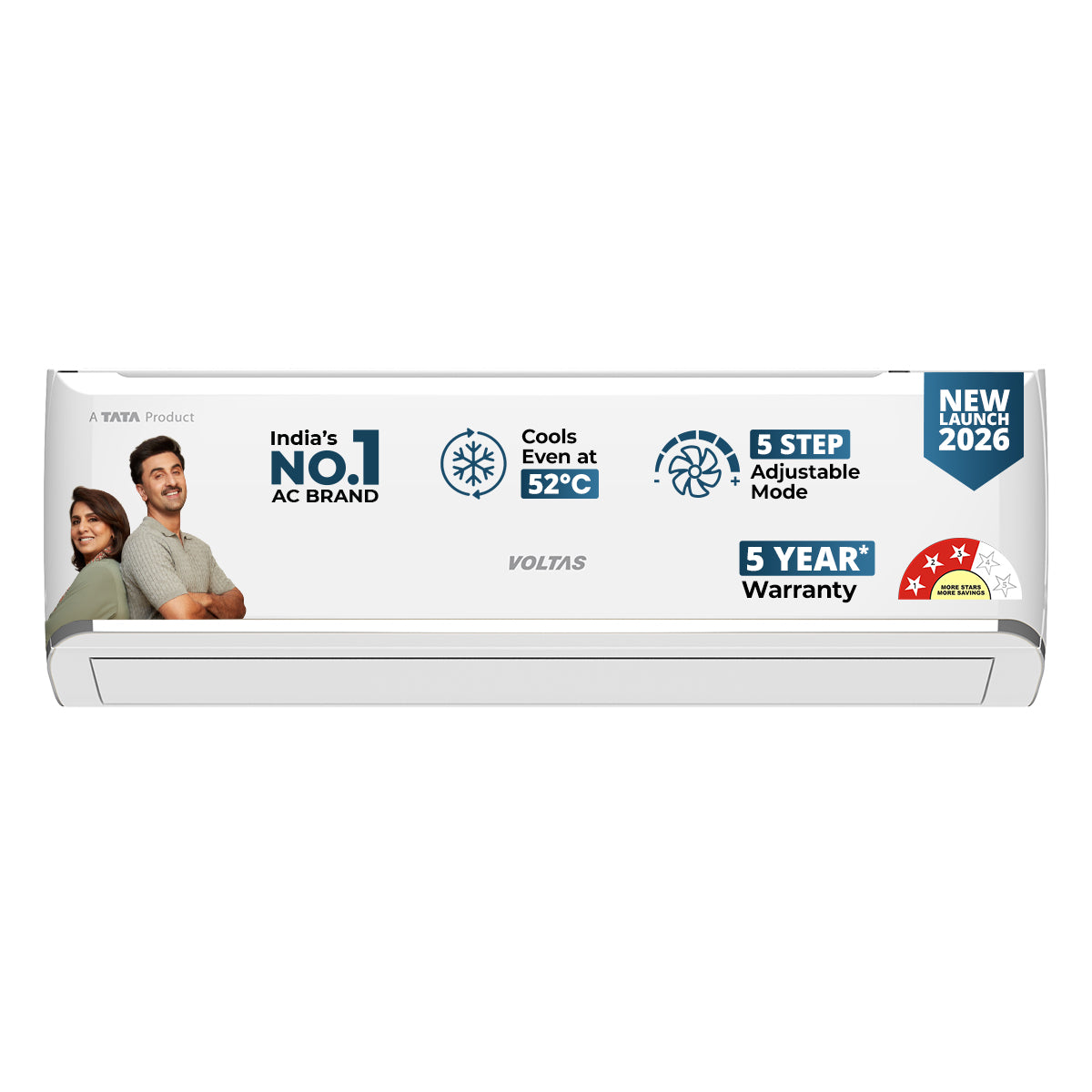 Buy 1.5 Ton 3 Star 183INV Vectra Zen Silver AC | Voltas