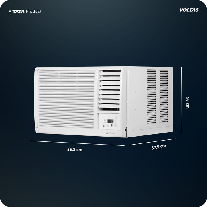 Voltas Window Air Conditioner, 1 Ton 2 Star - 122FS Platina-1