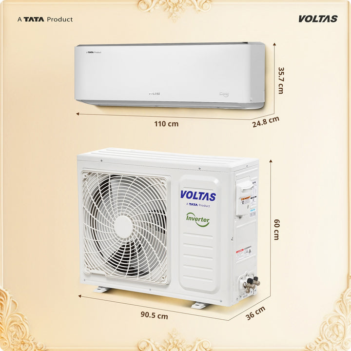 Voltas Split Air Conditioner, 2 Ton, 3 Star - 243INV Venus Luxe