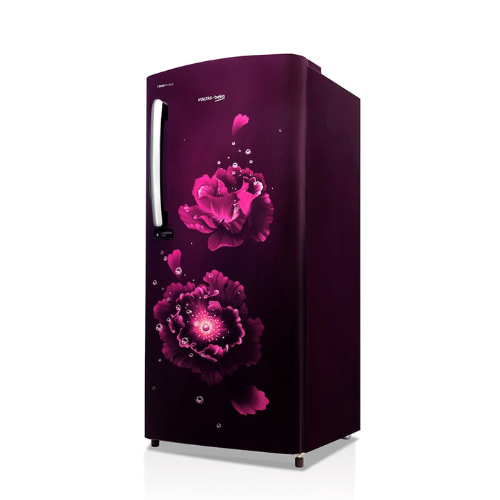 Voltas Beko 185 L, 3 Star, Single Door DC Refrigerator (Fairy Flower Purple)