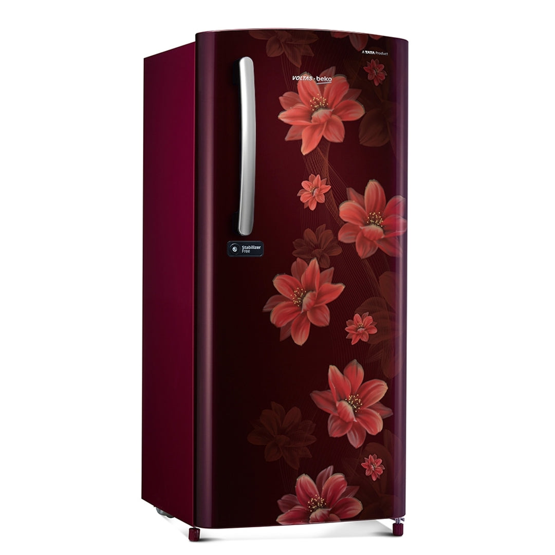 Voltas Beko 185 L, 1 Star, Single Door DC Refrigerator (Belus Wine)