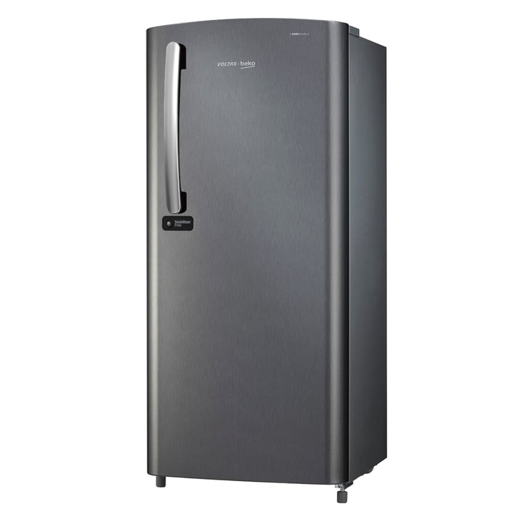 Voltas Beko 185 L, 1 Star, Single Door DC Refrigerator (Silver)