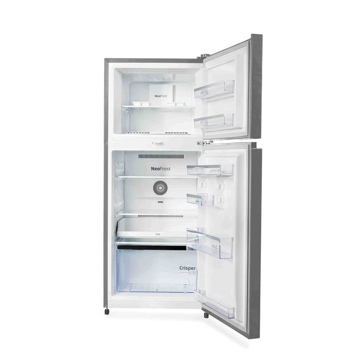 Voltas Beko 230 L, 3 Star, Double Door Frost Free Refrigerator (Wooden Black)