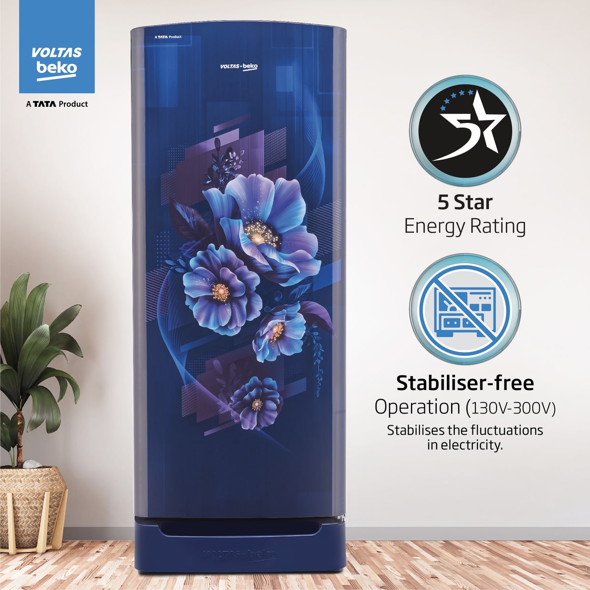228 L 5 Star Direct Cool Single Door Refrigerator (RDC260A/W0BBRTM0B00