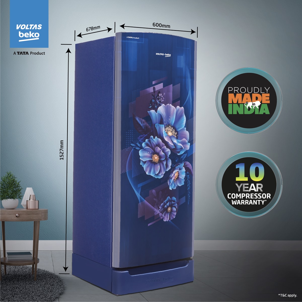 228Lの冷蔵庫 228 L 5 Star Direct Cool Single Door Refrigerator (RDC260A/W0BBRTM0B00